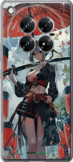 Силиконовый чехол Гейша-воин для Infinix Zero 40 5G - 6124u-3822 изображение 