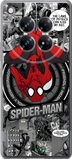 Силиконовый чехол Человек паук для Infinix Zero 40 5G - 6279u-3822 изображение 