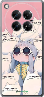 Силиконовый чехол Малышка с котами для Infinix Zero 40 5G - 6295u-3822 изображение 