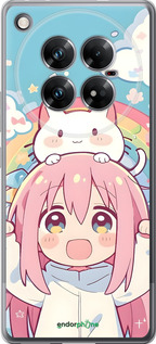 Силиконовый чехол Девочка аниме радуга для Infinix Zero 40 5G - 6304u-3822 изображение 