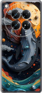 Силиконовый чехол Кит в космосе для Infinix Zero 40 5G - 6328u-3822 изображение 