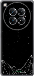 Силиконовый чехол Черно белые абстрактные горы для Infinix Zero 40 5G - 6437u-3822 изображение 