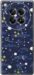 Силиконовый чехол Астрономический узор. Милый дизайн мультяшной вселенной для Infinix Zero 40 5G - 6446u-3822 изображение 