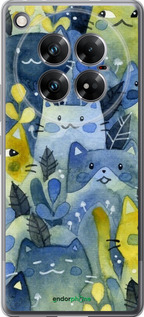 Силиконовый чехол С изображением кошачьего леса для Infinix Zero 40 5G - 6447u-3822 изображение 