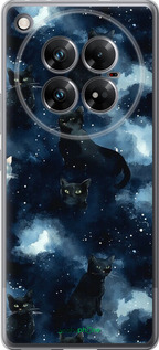 Силиконовый чехол Изображение Кошек с тёмной акварелью для Infinix Zero 40 5G - 6521u-3822 изображение 