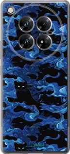 Силіконовий чехол Візерунок чорних котів на блакитному фоні для Infinix Zero 40 5G - 6525u-3822 изображение 