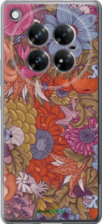 Силіконовий чехол Абстрактні  квіти для Infinix Zero 40 5G - 6526u-3822 изображение 