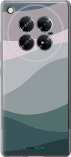 Силиконовый чехол С фиолетовым и бирюзовым ретро-стилем и волнами для Infinix Zero 40 5G - 6533u-3822 изображение 