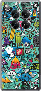 Силіконовий чехол Стікер бомбінг 1 для Infinix Zero 40 5G - 693u-3822 изображение 