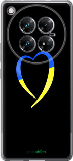 Силиконовый чехол Жёлто-голубое сердце для Infinix Zero 40 5G - 885u-3822 изображение 