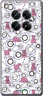 Силіконовий чехол Кумедні коти для Infinix Zero 40 5G - 907u-3822 изображение 