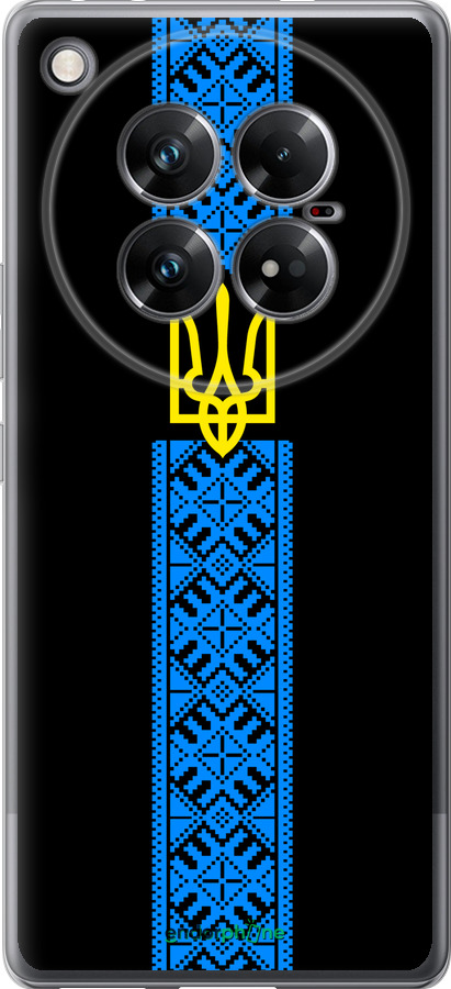 Силиконовый чехол Тризуб в вышиванке для Infinix Zero 40 5G - 1158u-3822 изображение 