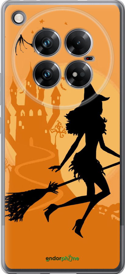 Силиконовый чехол Ведьма на метле для Infinix Zero 40 5G - 1184u-3822 изображение 
