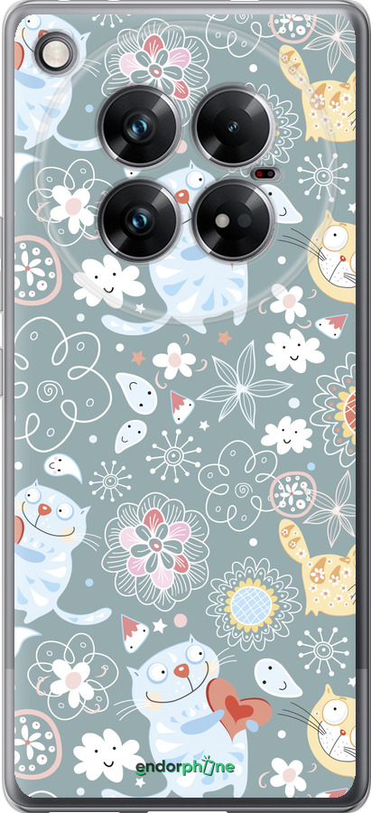 Силиконовый чехол Котята v3 для Infinix Zero 40 5G - 1223u-3822 изображение 