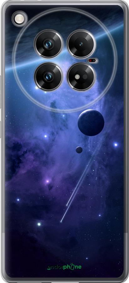 Силиконовый чехол Планеты в синем космосе для Infinix Zero 40 5G - 171u-3822 изображение 