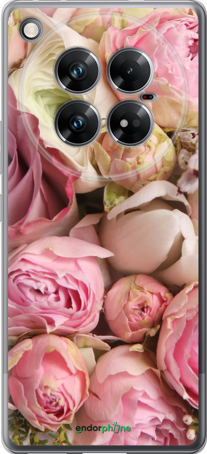 Силиконовый чехол Розы v2 для Infinix Zero 40 5G - 2320u-3822 изображение 