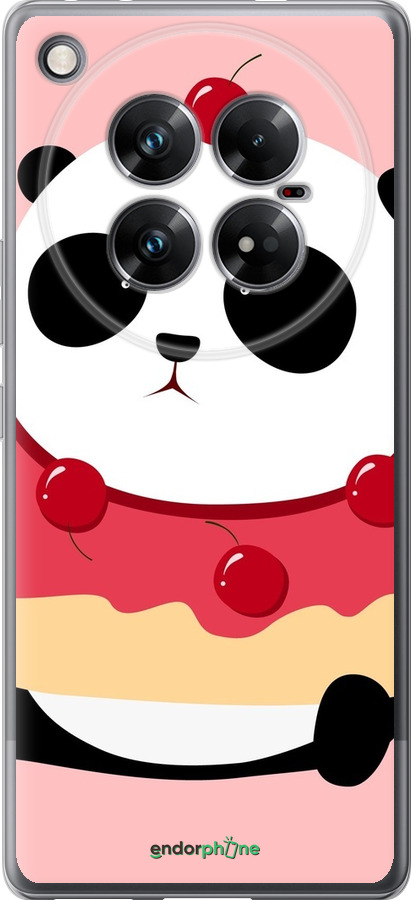 Силиконовый чехол Панда с пончиком для Infinix Zero 40 5G - 3991u-3822 изображение 