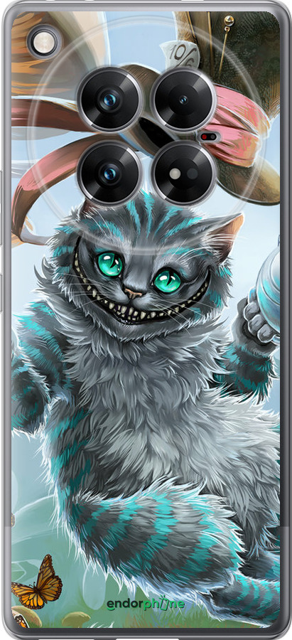 Силиконовый чехол Чеширский кот 2 для Infinix Zero 40 5G - 3993u-3822 изображение 