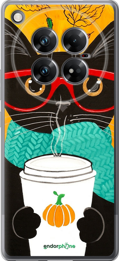 Силиконовый чехол Осенний кот для Infinix Zero 40 5G - 4026u-3822 изображение 