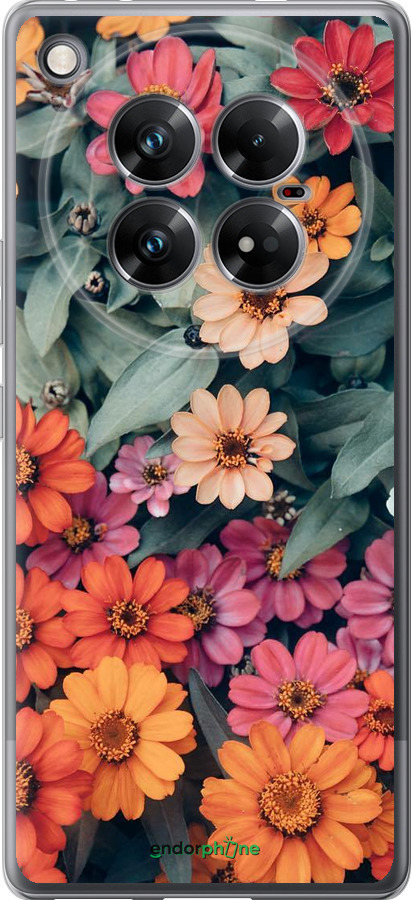 Силиконовый чехол Beauty flowers для Infinix Zero 40 5G - 4050u-3822 изображение 