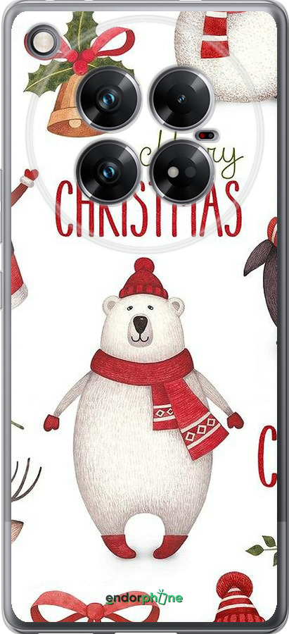 Силиконовый чехол Merry Christmas для Infinix Zero 40 5G - 4106u-3822 изображение 