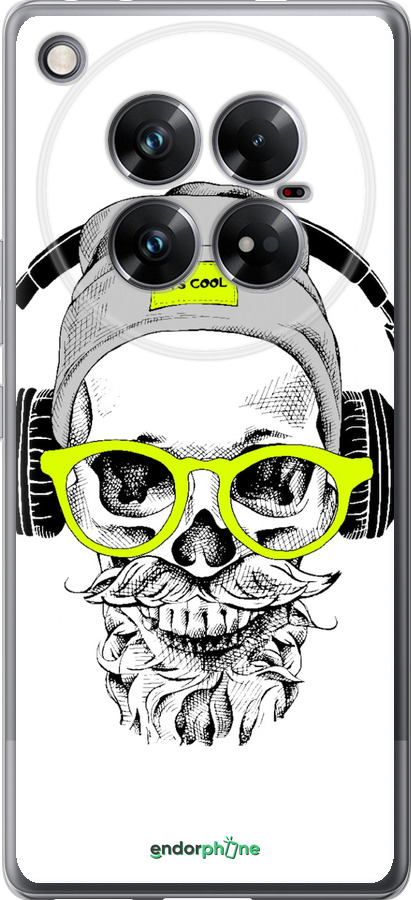 Силиконовый чехол Череп в очках и наушниках для Infinix Zero 40 5G - 4144u-3822 изображение 
