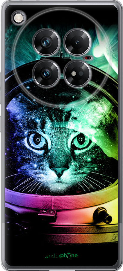 Силиконовый чехол Кот-астронавт для Infinix Zero 40 5G - 4154u-3822 изображение 