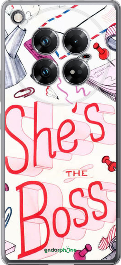 Силиконовый чехол she's the  boss для Infinix Zero 40 5G - 4254u-3822 изображение 