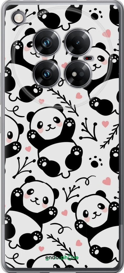 Силіконовий чехол Панди для Infinix Zero 40 5G - 4318u-3822 изображение 