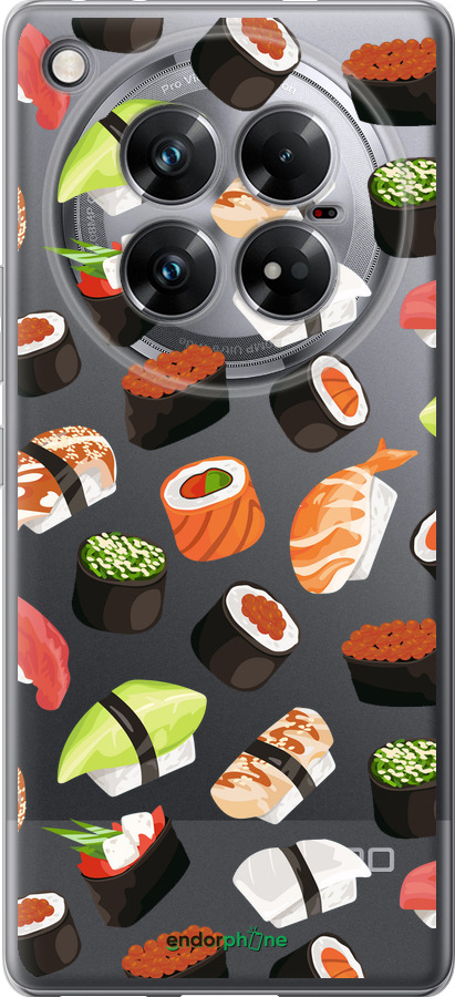 Силіконовий чехол Суші для Infinix Zero 40 5G - 4404u-3822 изображение 