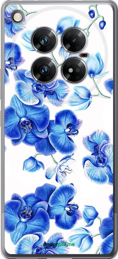 Силиконовый чехол Голубые орхидеи для Infinix Zero 40 5G - 4406u-3822 изображение 