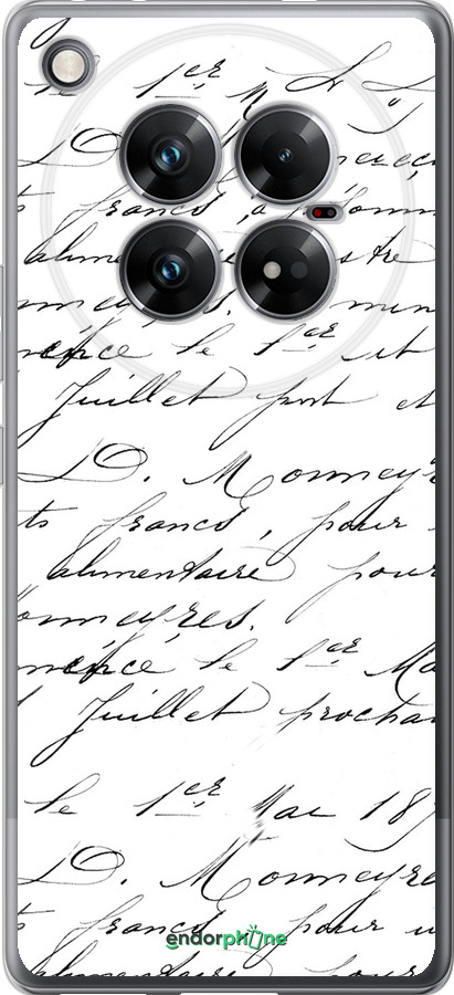 Силиконовый чехол Прописной шрифт для Infinix Zero 40 5G - 4475u-3822 изображение 