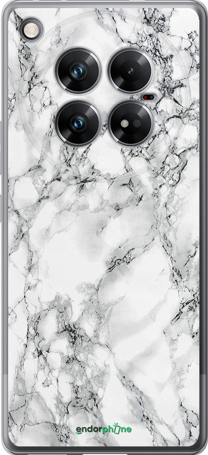 Силиконовый чехол Мрамор белый для Infinix Zero 40 5G - 4480u-3822 изображение 