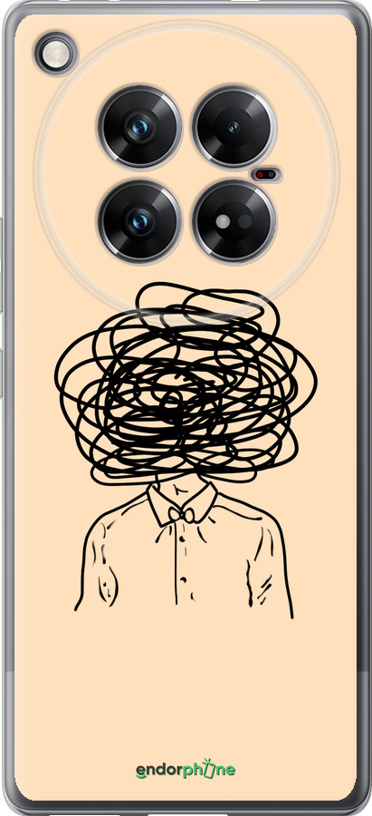 Силиконовый чехол Мысли для Infinix Zero 40 5G - 4568u-3822 изображение 