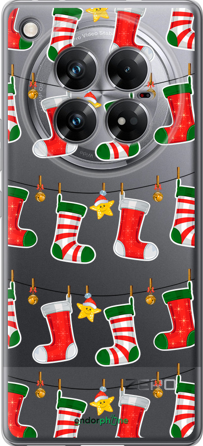 Силиконовый чехол Новогодний 9 для Infinix Zero 40 5G - 4622u-3822 изображение 