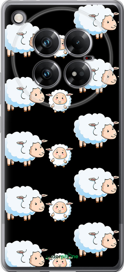 Силиконовый чехол Овечки1 для Infinix Zero 40 5G - 4637u-3822 изображение 