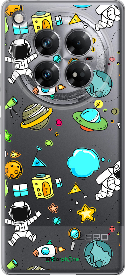 Силиконовый чехол Космос для Infinix Zero 40 5G - 4735u-3822 изображение 