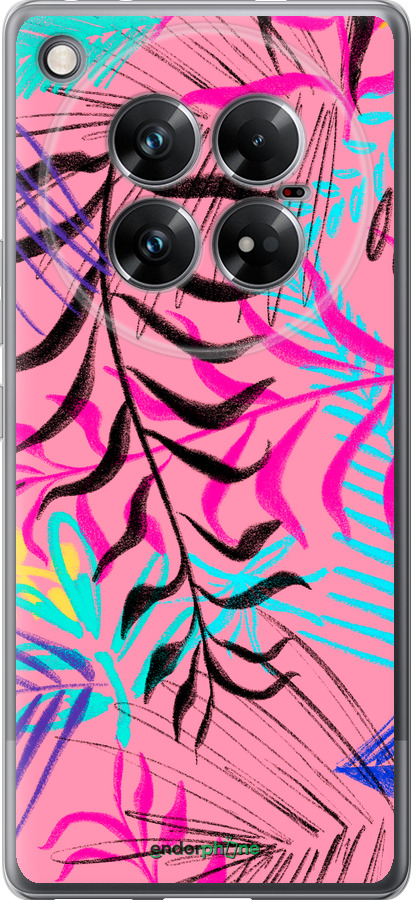 Силиконовый чехол Растительный узор 2 для Infinix Zero 40 5G - 4740u-3822 изображение 