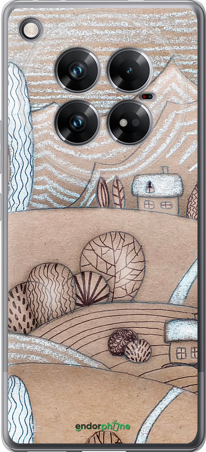 Силиконовый чехол Сказочные холмы для Infinix Zero 40 5G - 4749u-3822 изображение 