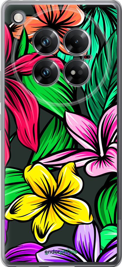 Силиконовый чехол Тропические цветы 1 для Infinix Zero 40 5G - 4753u-3822 изображение 