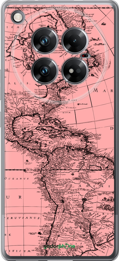 Силиконовый чехол Карта для Infinix Zero 40 5G - 4794u-3822 изображение 