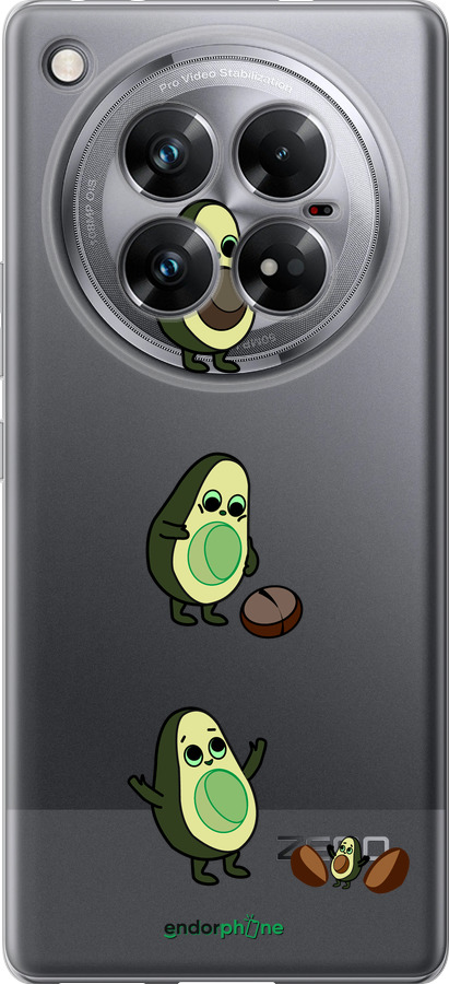 Силиконовый чехол Авокадо 1 для Infinix Zero 40 5G - 4857u-3822 изображение 