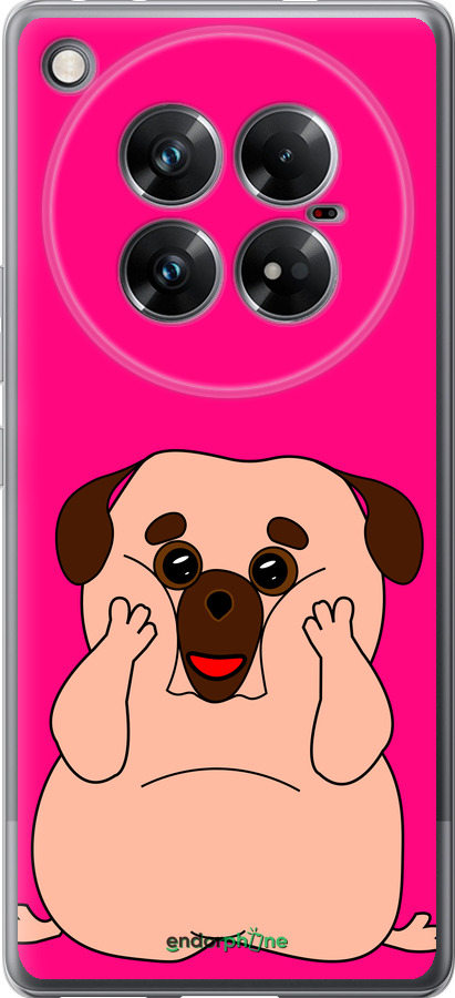 Силіконовий чехол Веселий мопс для Infinix Zero 40 5G - 4908u-3822 изображение 