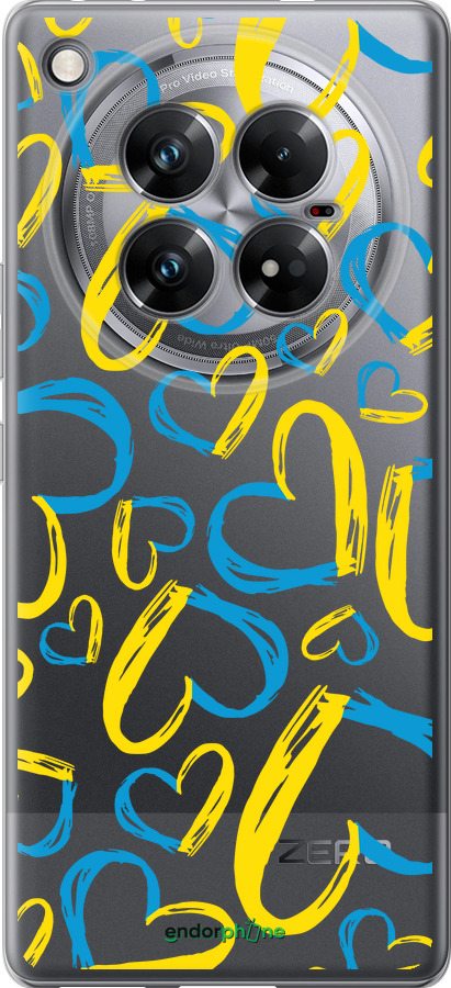 Силиконовый чехол Сердца UA для Infinix Zero 40 5G - 5292u-3822 изображение 