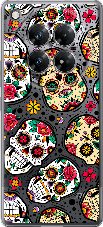 Силіконовий чехол Черепи для Infinix Zero 40 5G - 5471u-3822 изображение 