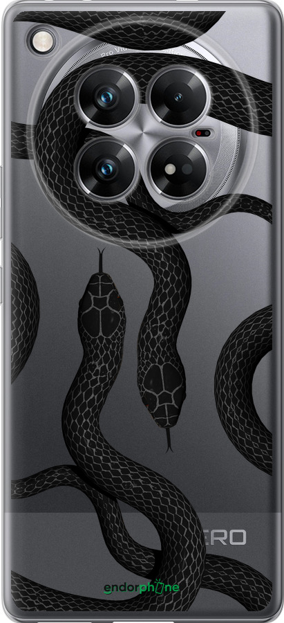 Силиконовый чехол Змеи для Infinix Zero 40 5G - 5473u-3822 изображение 