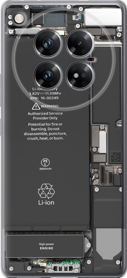 Силиконовый чехол Детали смартфона для Infinix Zero 40 5G - 5487u-3822 изображение 