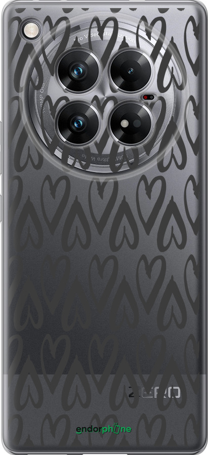 Силіконовий чехол Серця v2 для Infinix Zero 40 5G - 5497u-3822 изображение 