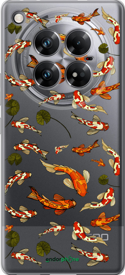 Силіконовий чехол Риби Кої для Infinix Zero 40 5G - 5535u-3822 изображение 