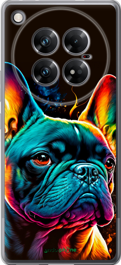 Силиконовый чехол Яркий бульдог для Infinix Zero 40 5G - 5547u-3822 изображение 